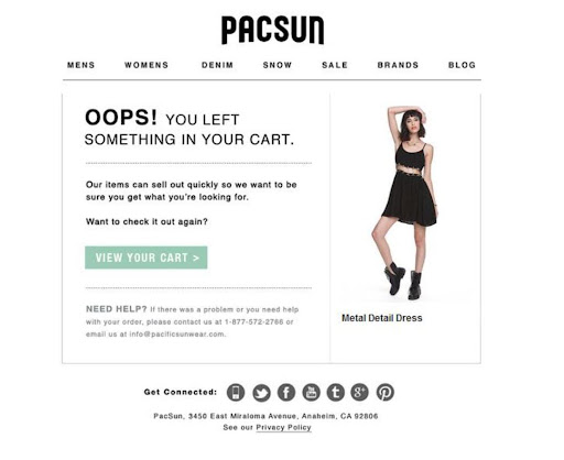 pacsun email template